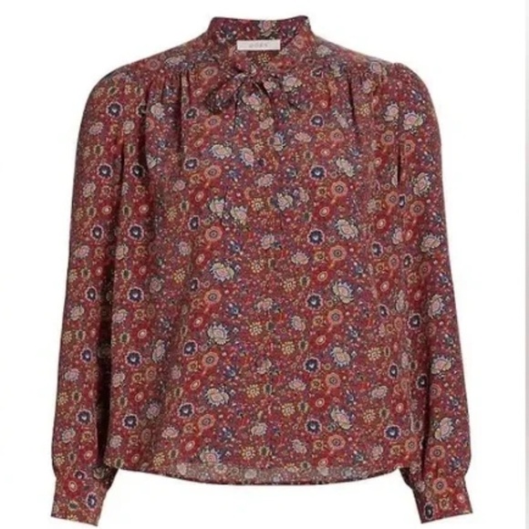 DÔEN JOSSELINE TOP IN ROUGE RIVIERA MEDALLION, brand new, without tags. - Picture 3 of 8